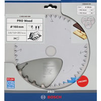 Bosch Professional PRO Wood Kreissägeblatt 160 mm 3 Stück, Promo-Pack