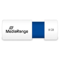 MediaRange Color Edition 8 GB, USB-Stick weiß/blau, USB-A 2.0