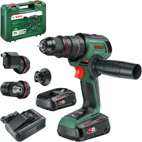 Bosch Heimwerken & Garten Akku-Schlagbohrschrauber AdvancedImpact 18V-80 QuickSnap grün, 2x Li-Ionen Akku 2,5Ah, Koffer, POWER FOR ALL ALLIANCE