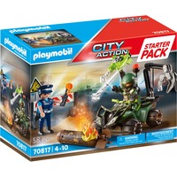 PLAYMOBIL 70817 City Action Starter Pack Polizei: Gefahrentraining, Konstruktionsspielzeug 