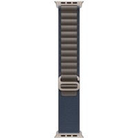 Apple 49 mm Alpine Loop, Uhrenarmband blau, Größe L