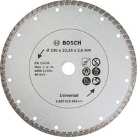Bosch Heimwerken & Garten Diamanttrennscheibe Turbo, Ø 230mm Bohrung 22,23mm