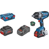 Bosch Professional PRO Akku-Schlagschrauber BITURBO GDS 18V-1050 HC Professional, 18Volt blau/schwarz, 2x Akku ProCORE18V 8,0Ah, Bluetooth Modul, 3/4", in L-BOXX