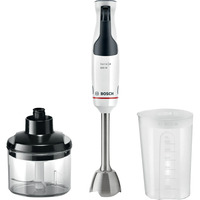 Bosch Home Stabmixer ErgoMaster MSM4W220 Serie 4 weiß/edelstahl, 600 Watt, mit Zerkleinerer
