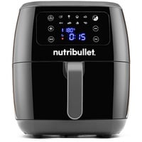 Nutribullet Heißluftfritteuse XXL Digital Air Fryer schwarz/silber, 1.800 Watt, Korb 7 Liter