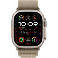 Apple Watch Ultra 2, Smartwatch olivgrün, 49 mm, Alpine Loop, Titangehäuse, Cellular
