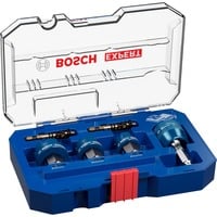 Bosch Professional EXPERT Sheet Metal PC Plus Lochsägen-Set, Ø 22-32mm, 6-teilig mit Power Change Plus-Adapter, Koffer