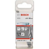 Bosch Professional HSS-Stufenbohrer, Ø 6mm - Ø 30mm 13 Stufen, mit Spiralnut