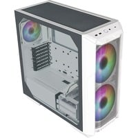 Cooler Master HAF 500 White, Tower-Gehäuse weiß, Tempered Glass