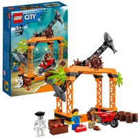 LEGO 60342 City Stuntz Haiangriff-Stuntchallenge, Konstruktionsspielzeug Inkl. Motorrad und Stunt Racer Minifigur