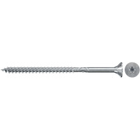 fischer Spanplattenschraube ClassicFast II 6,0x80 Senkkopf TX 200 Stück, mit Teilgewinde, verzinkt