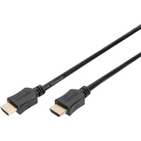 Digitus HDMI High Speed Kabel mit Ethernet, Typ A schwarz, 5 Meter