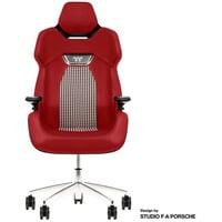 Thermaltake Gaming-Stuhl ARGENT E700 Storm Black Houndstooth Fabric rot/schwarz, Design by Studio F. A. Porsche