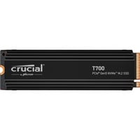Crucial T700 4 TB, SSD schwarz, PCIe 5.0 x4, NVMe 2.0, M.2 2280, inkl. Aluminium Kühlkörper