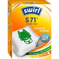 Swirl Staubsaugerbeutel S71 EcoPor 4 Beutel, 1 Abluftfilter