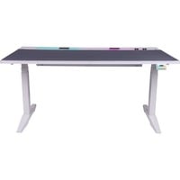 Thermaltake G700 RGB White Gaming Desk, Gaming-Tisch weiß, RGB-LED-Lichtleiste 16,8 Millionen Farben