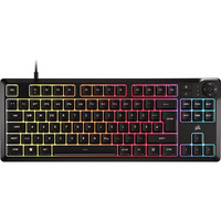 Corsair K55 CORE TKL, Gaming-Tastatur schwarz, DE-Layout, Rubberdome