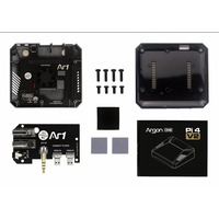 Gehäuse für Raspberry Pi 4 Argon One V2 schwarz, für Raspberry Pi 4 B