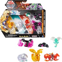 Spin Master Bakugan Evolutions Battle Strike 6er-Pack, Geschicklichkeitsspiel mit 3 Bakugan-Bällen, zwei Nanogan und einem Geogan