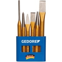 GEDORE Schlagwerkzeug-Satz 106, 6-teilig, Meißel-Satz im PVC-Halter