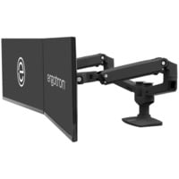 Ergotron LX Dual Monitor Arm, Monitorhalterung schwarz