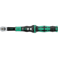 Wera Drehmomentschlüssel mit Durchsteckvierkant Click-Torque Lock A 6 R/L schwarz/grün, Abtrieb 1/4" Bit-Aufnahme, 2,5 bis 25Nm