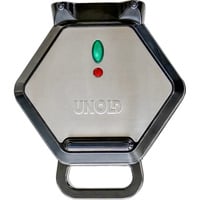 Unold Bubble Waffeleisen Bobby edelstahl/schwarz, 700 Watt