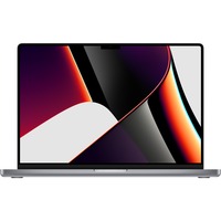 Apple MacBook Pro (14") 2021 CTO, Notebook grau, M1 Max 24-Core GPU, macOS, Spanisch, 36.6 cm (14.2 Zoll) & 120 Hz Display, 4 TB SSD
