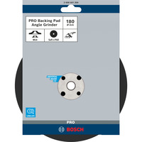 Bosch Professional PRO Backing Pad, Stützteller für Fiberschleifscheiben 180mm, M14, Schleifteller weich, für Winkelschleifer mit Spannmutter