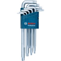 Bosch TORX Winkelschlüsselsatz Professional, 9-teilig, Schraubendreher
