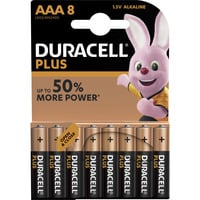 Duracell Plus Alkaline Batterie, Micro AAA LR03 1,5V, Extra Life 4 Stück, AAA (LR03)