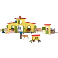 Farm World Farm mit Hühnerstall und Pferdestall, Spielgebäude
