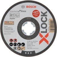 Bosch PRO Stainless Steel and Metal X-LOCK Trennscheibe, Ø 125mm Bohrung 22,23mm, WA 60 T BF, gerade