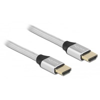 DeLOCK Ultra High Speed HDMI-Kabel 48 Gbps 8K 60Hz silber, 1 Meter