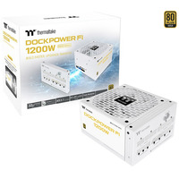 Thermaltake Dockpower FI 1200W Snow, PC-Netzteil weiß, 1x 12-Pin High Power GPU, 5x PCIe, Kabelmanagement, 1200 Watt