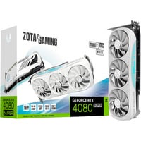 ZOTAC GeForce RTX 4080 SUPER Trinity OC White Edition 16GB Generalüberholt, Grafikkarte weiß, DLSS 3, 3x DisplayPort, 1x HDMI 2.1