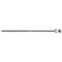 fischer Spanplattenschraube PowerFast II 6,0x140 Senkkopf TX 100 Stück, mit Teilgewinde, Edelstahl A2