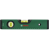 Bosch Heimwerken & Garten DIY Wasserwaage 25cm grün, mit V-Nut und flachgefrästem Boden