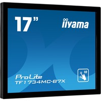 iiyama TF1734MC-B7X, LED-Monitor 43 cm (17 Zoll), schwarz, SXGA, TN, Touchscreen, IP65, HDMI