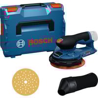 Bosch Akku-Exzenterschleifer GEX 12V-150-3 Professional solo, 12Volt blau/schwarz, ohne Akku und Ladegerät, in L-BOXX