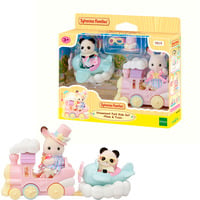 EPOCH Traumwiesen Sylvanian Families - Freizeitpark Spielset Zugfahrt, Konstruktionsspielzeug 