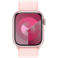 Apple Watch Series 9, Smartwatch rosa/rosé, Aluminium, 41 mm, Sport Loop, Cellular