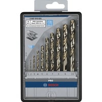 Bosch Professional PRO Stainless Steel HSS-Co Metallbohrer-Satz, 10-teilig 