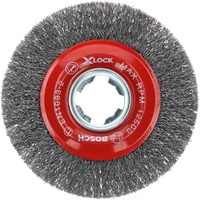 Bosch X-LOCK Scheibenbürste Clean for Metal, Ø 115mm, gewellt 0,3mm Stahldraht, für X-LOCK Winkelschleifer