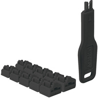 Lindy RJ45 Port Schloss (10 Stück) mit Schlüssel schwarz, Code Schwarz