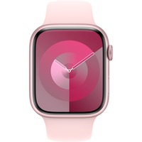 Apple Watch Series 9, Smartwatch rosa/rosé, Aluminium, 45 mm, Sportarmband