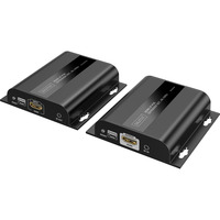Digitus HDMI IP PoE Extender Set, HDMI Verlängerung schwarz, 4K/60Hz