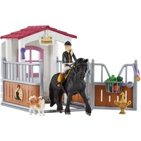 Schleich Horse Club Pferdebox mit Tori & Princess, Spielfigur