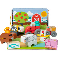 Spin Master Melissa & Doug - Blockables Bauernhof Spielset, Konstruktionsspielzeug 
