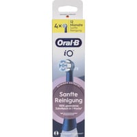 Braun Oral-B iO Sanfte Reinigung 4er, Aufsteckbürste schwarz, Für empfindliche Bereiche und gesünderes Zahnfleisch